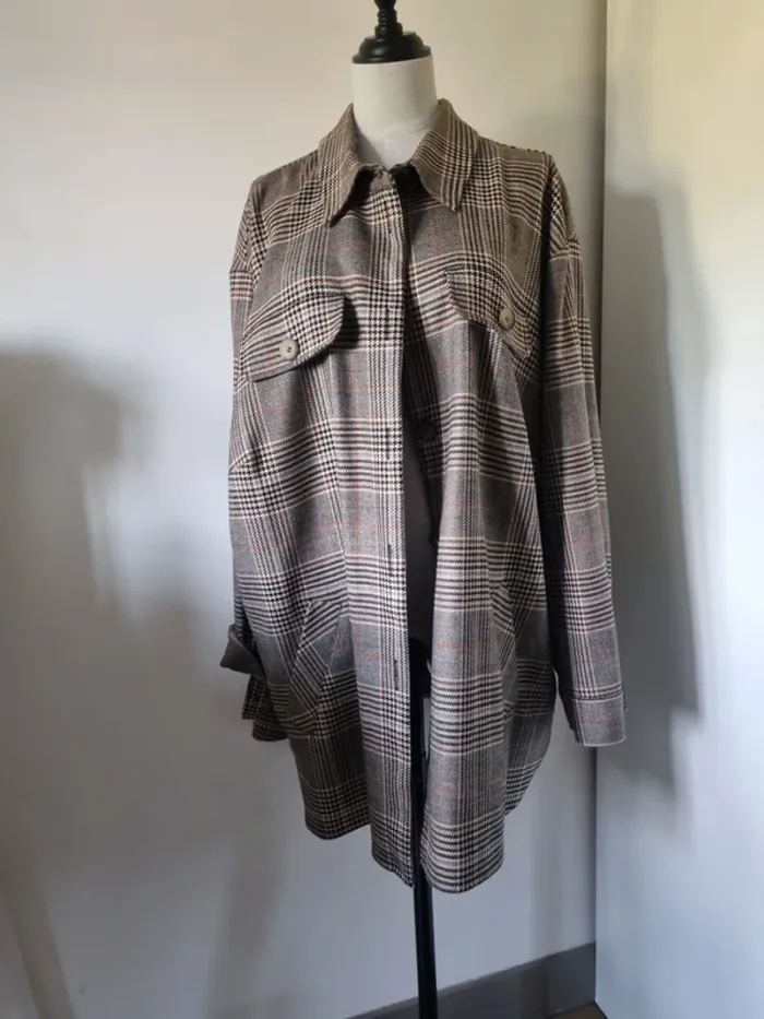 Surchemise à carreaux oversize – Anna Aura – T. 7XL (54/26) - photo numéro 2