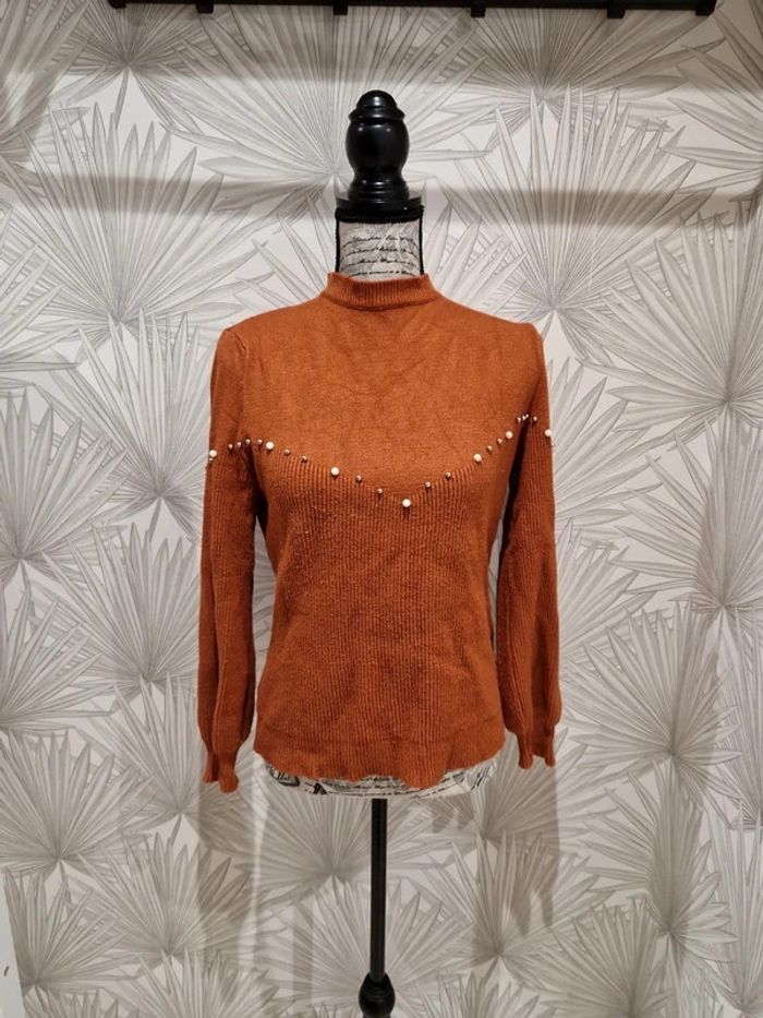 Joli pull avec perles Shein taille 38
