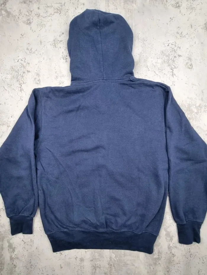 Pull capuche universitaire bleu, S Hommes - photo numéro 4