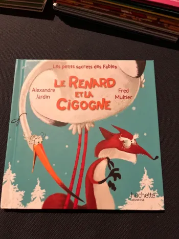 Livre pour enfants macdo le renard et la cigogne