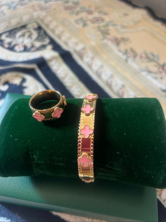 Bracelet avec bague acier inoxydable