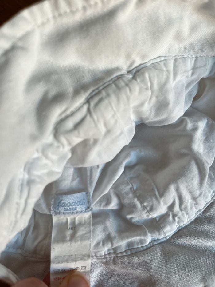 Chapeau bébé fille Jacadi blanc 43 cm - photo numéro 4