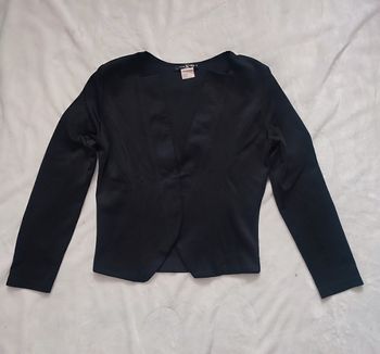 Veste tailleur noir jus d'orange taille 1