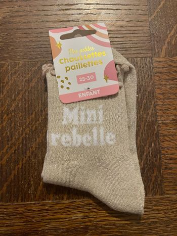 Chaussette paillettes fille