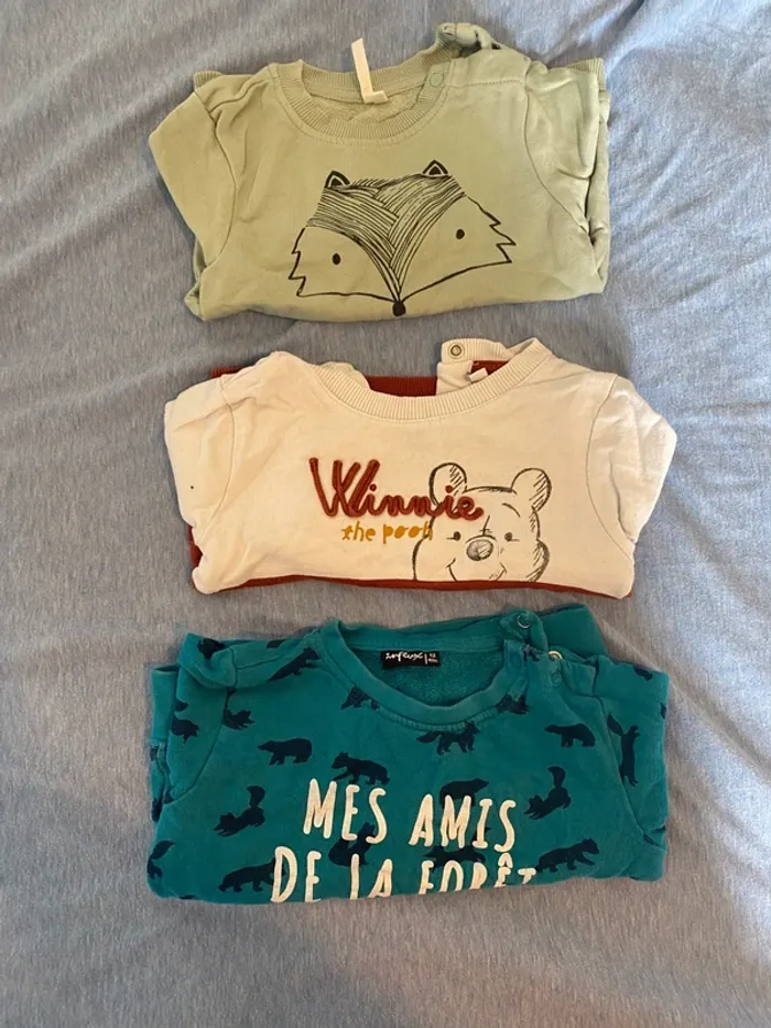 Lot sweats 12 mois