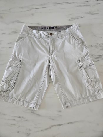 Mexx short cargo gris clair taille 42