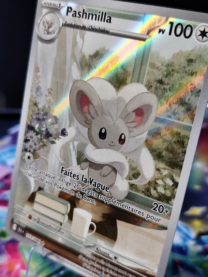 Carte pokémon neuve 🇨🇵 Pashmilla 153/086 Foudre Noire - photo numéro 3