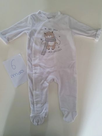 Pyjama velour, 6 mois gémo