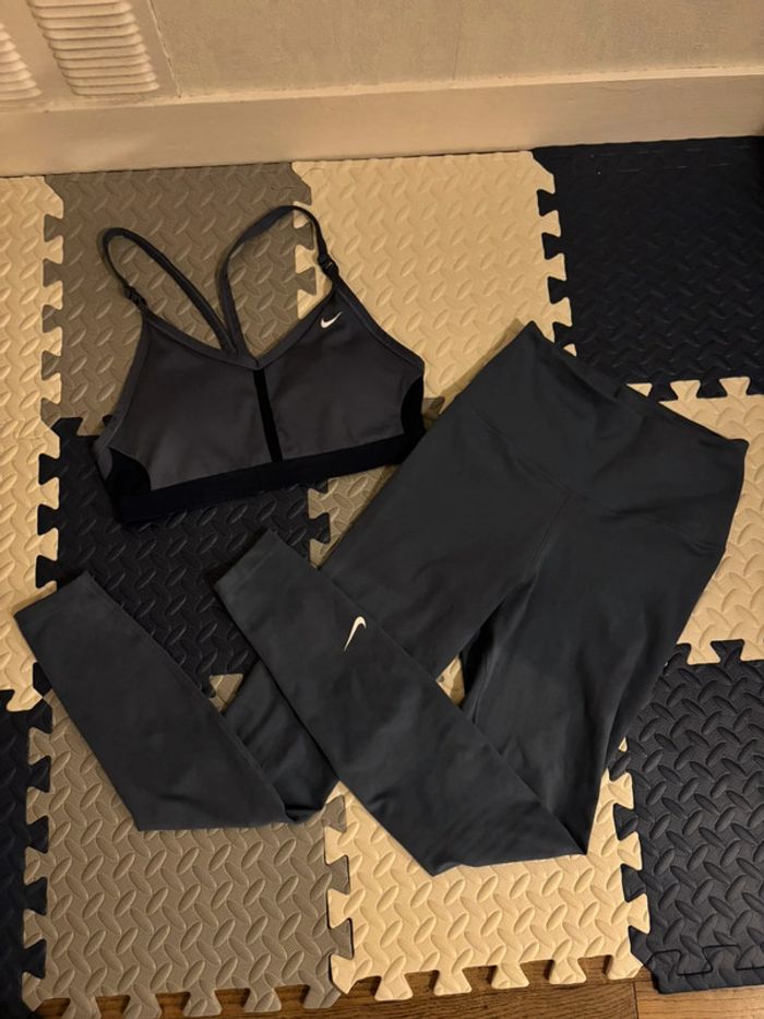 Ensemble / lot brassière training indy + legging bleu - photo numéro 15