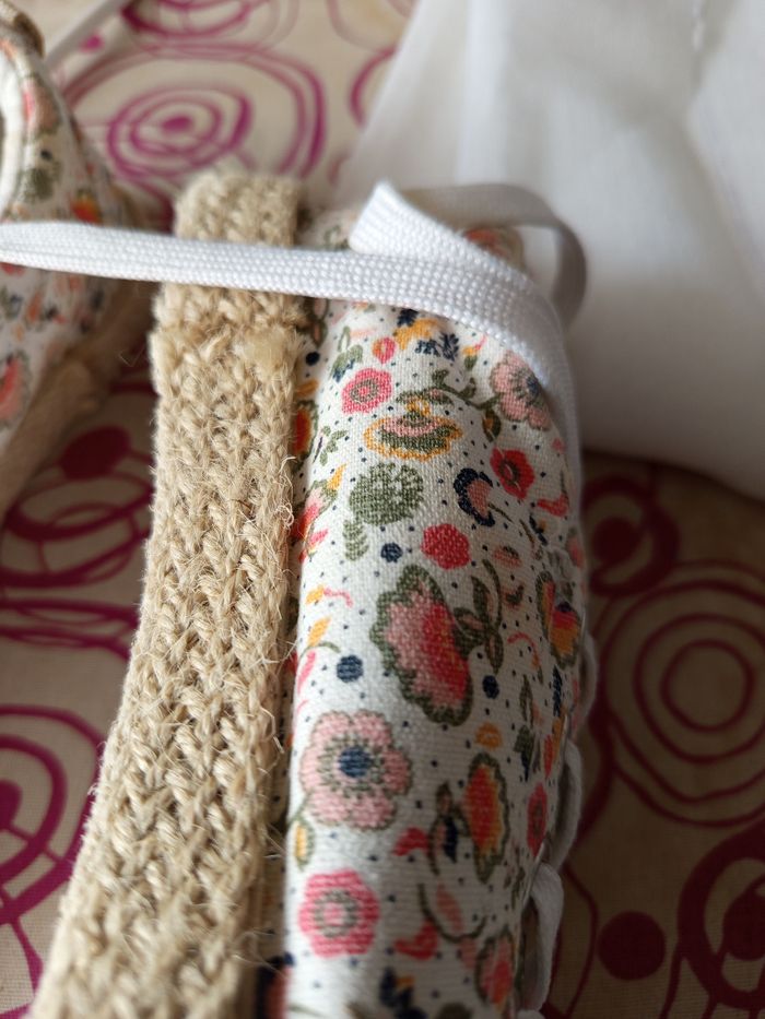 Baskets toile Gemo fleurs - photo numéro 2