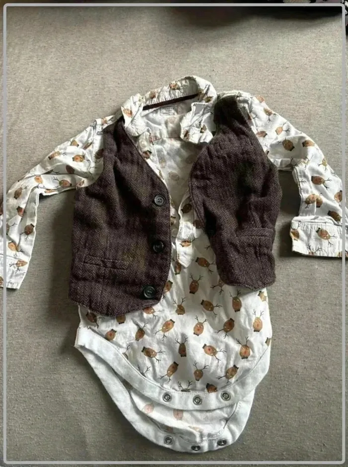 Tres jolie body habiller 6-9mois primark