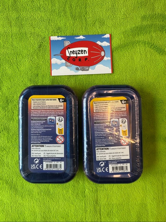 Lot de 2 Mini Tins Kanto Dracaufeu et Mew Neuf et Scellé - photo numéro 4
