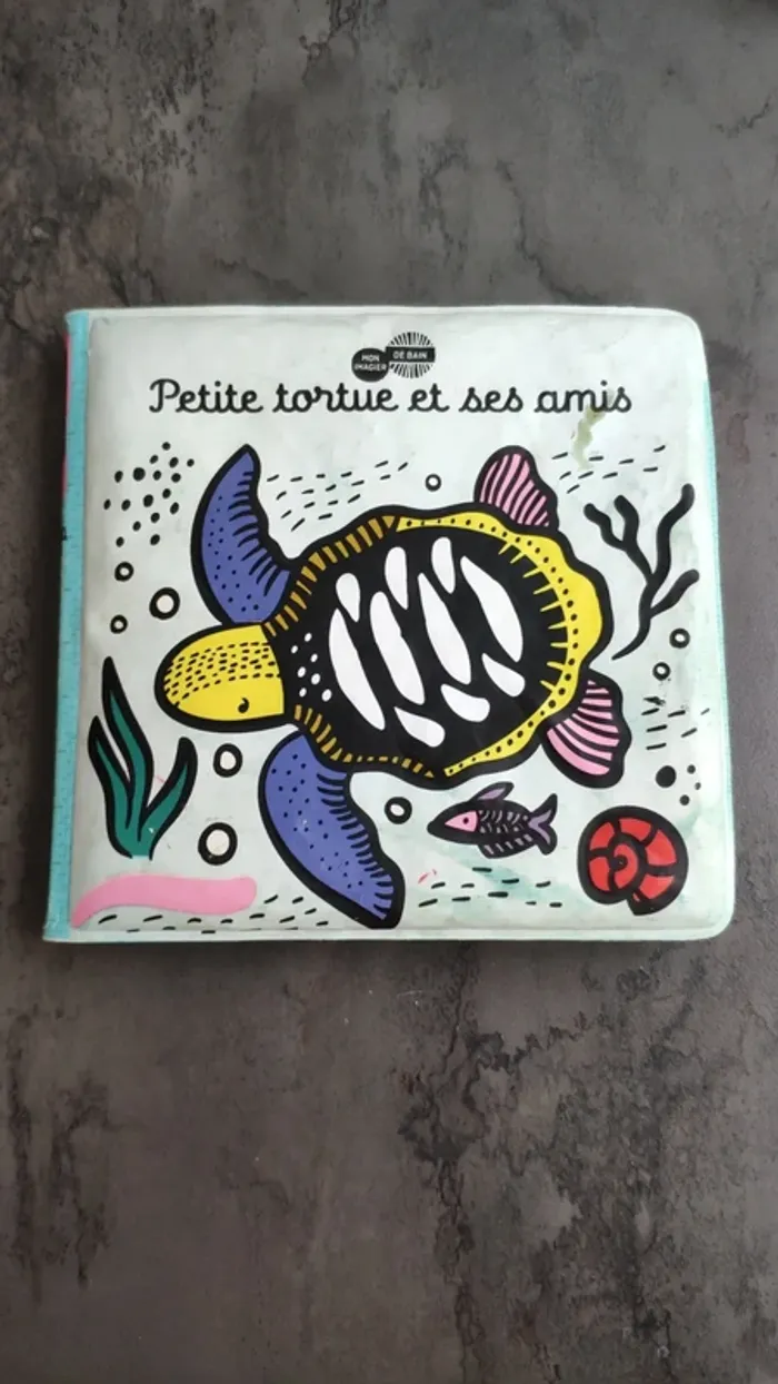 Livre de bain petite tortue et ses amis