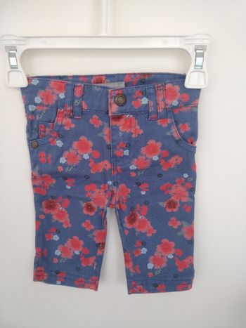 Pantalon fleuri bébé fille 9 mois