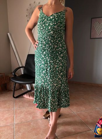 Robe longue été verte
