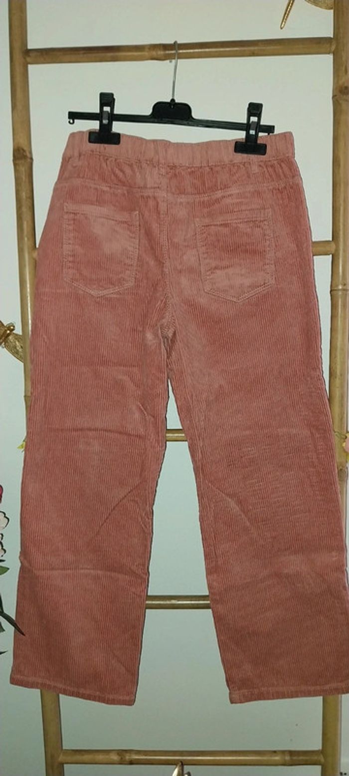 Pantalon velours rose wild leg neuf sans étiquette by Kiabi 12 ans - photo numéro 7