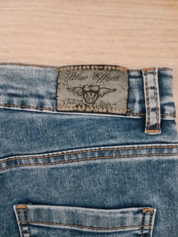 Jean fille marque Blue Effect High waist 15 / 16 ans - photo numéro 3