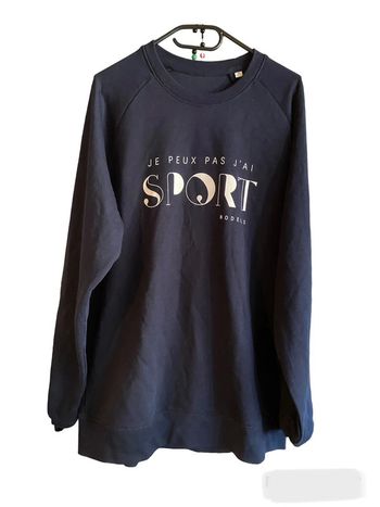 Sweat #je ne peux pas j’ai sport taille XXL#
