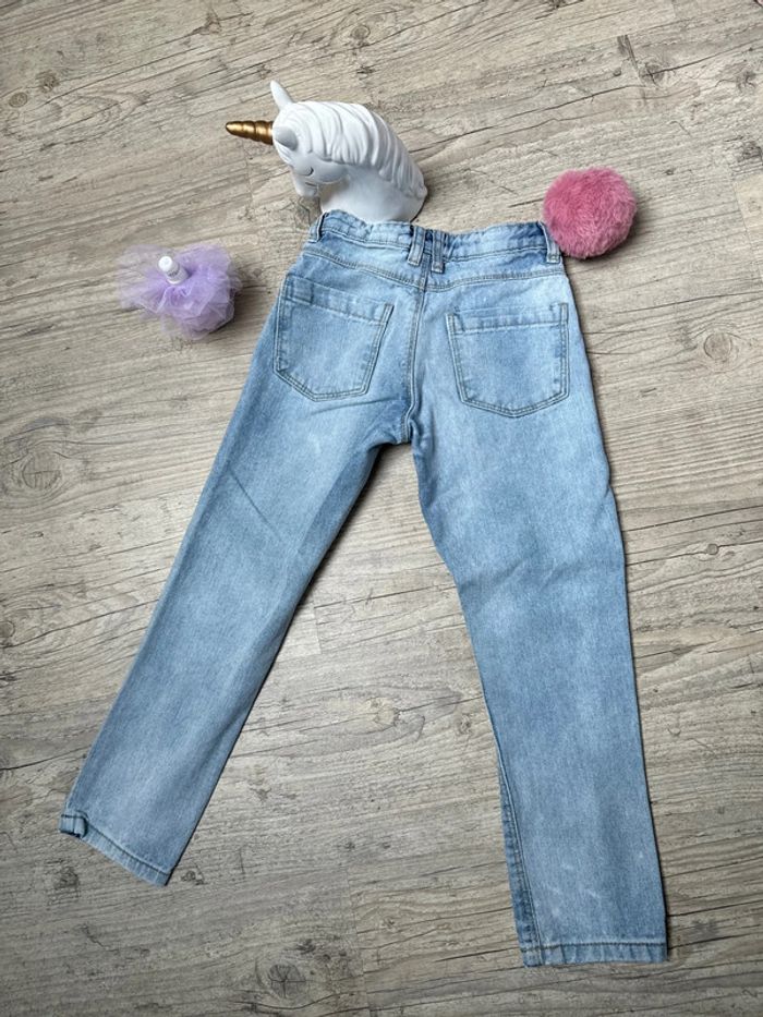 Jeans mom zeeman 8ans TBE bleu - photo numéro 5