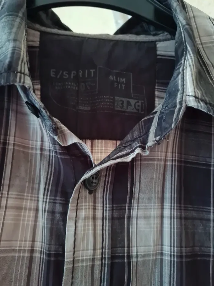chemise carreaux homme taille M - photo numéro 13