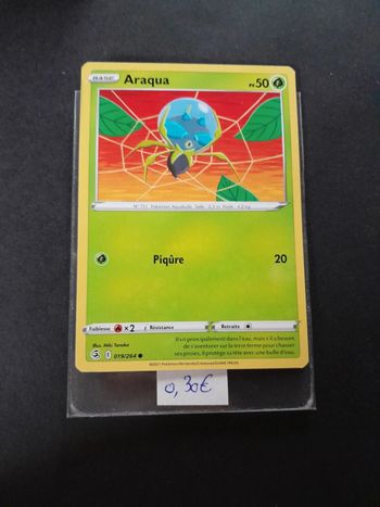 Carte Pokémon Araqua 19/264