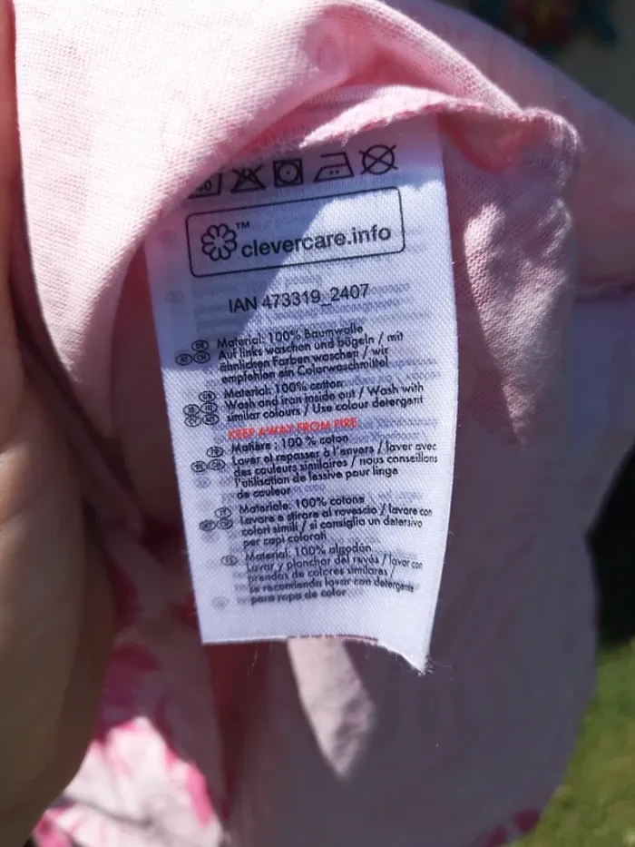 lot de 2 robes Lupilu taille 4-6 ans neuves  100% coton - photo numéro 9