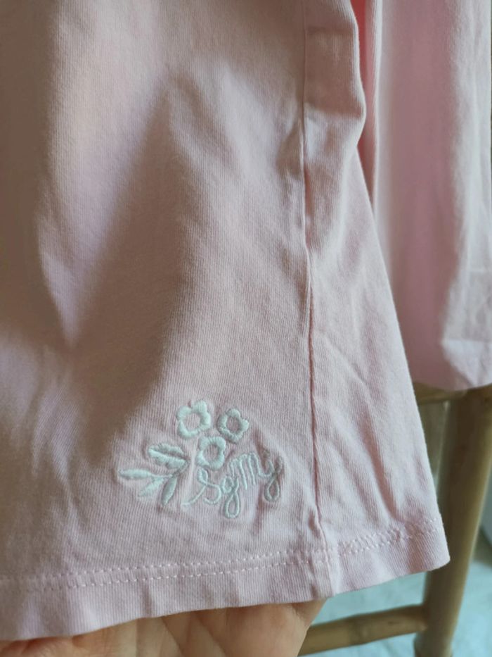 Haut rose col dentelle blanche Sergent Major 7 ans - photo numéro 4