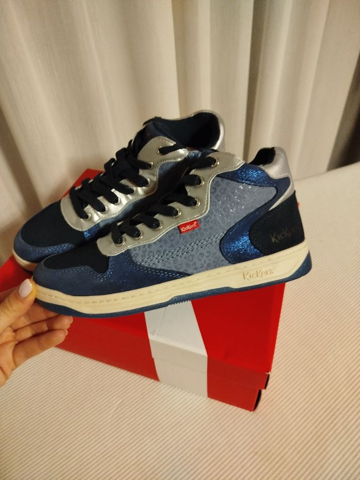 Chaussures Kickers sneakers Haut Kicklax Marin garçon 35 - photo numéro 3