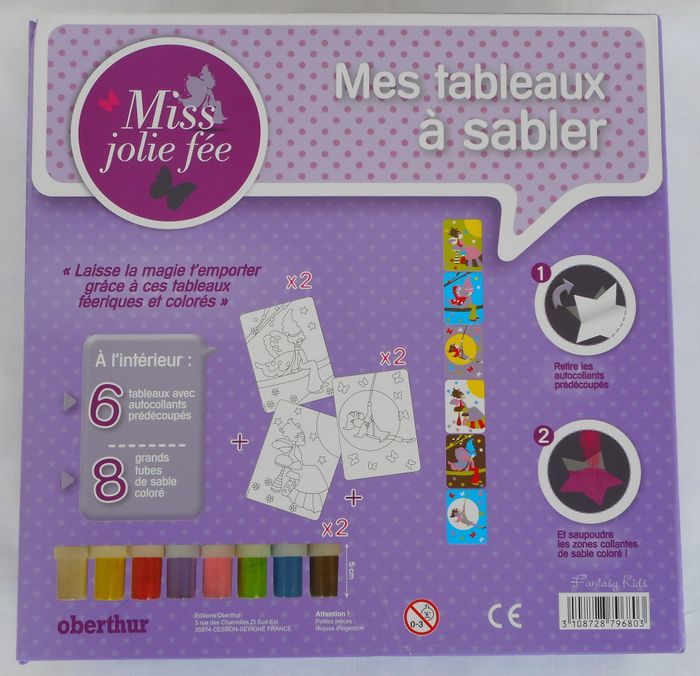 Mes tableaux à sabler "Miss Jolie Fée" - Oberthur - 6/9 ans - photo numéro 3