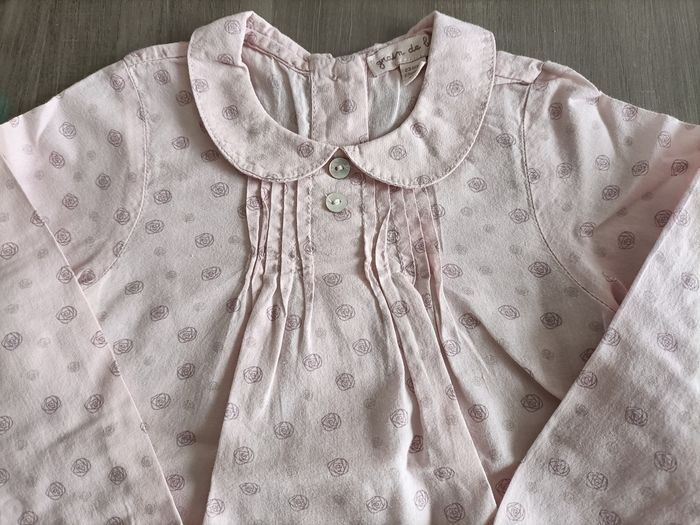 Blouse légère rose pâle imprimée 23 mois - photo numéro 2