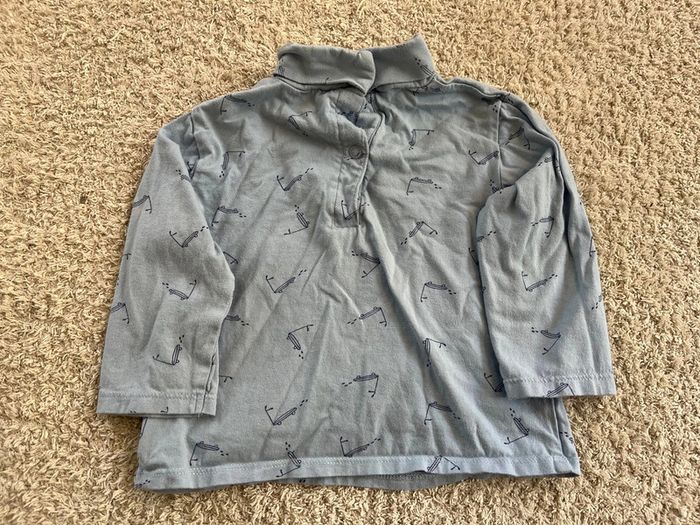 Sous pull à col roulé taille 18 mois marque Tex - photo numéro 3