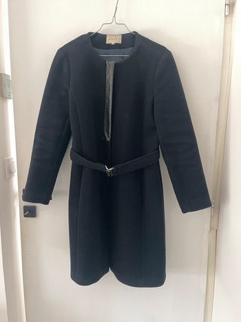 Magnifique manteau Sandro t38 marine tbe excellente qualité