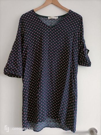 Tunique blouse fleurs