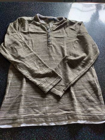 T Shirt ML taupe chiné Taille S