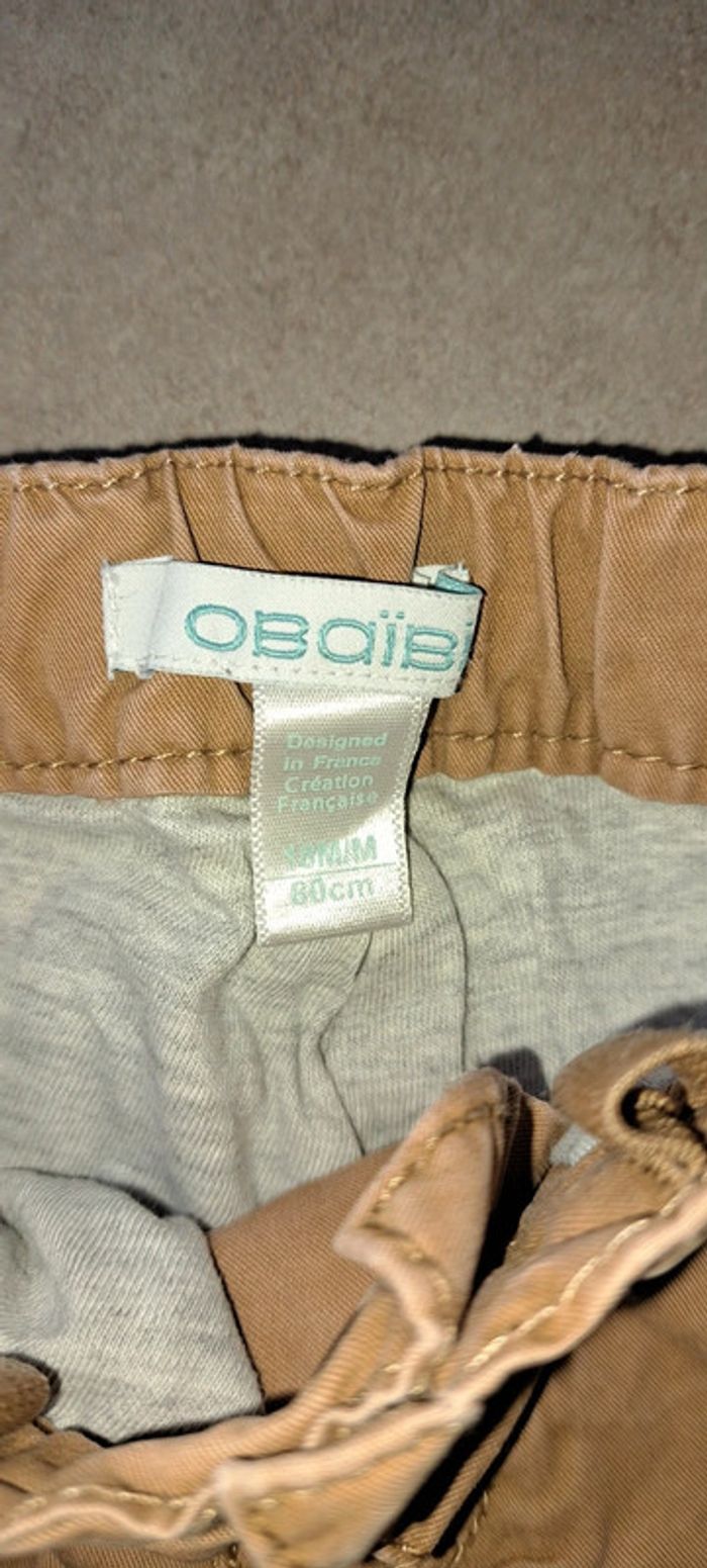 Pantalon beige Obaïbi 18 mois - photo numéro 4