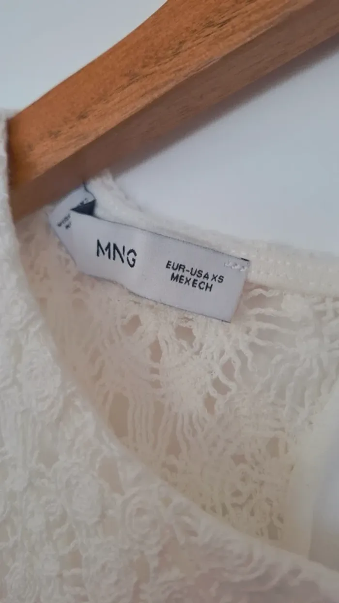 Blouse sans manches en dentelle – Mango (XS, neuve) - Ultra tendance et intemporelle à la fois - photo numéro 3