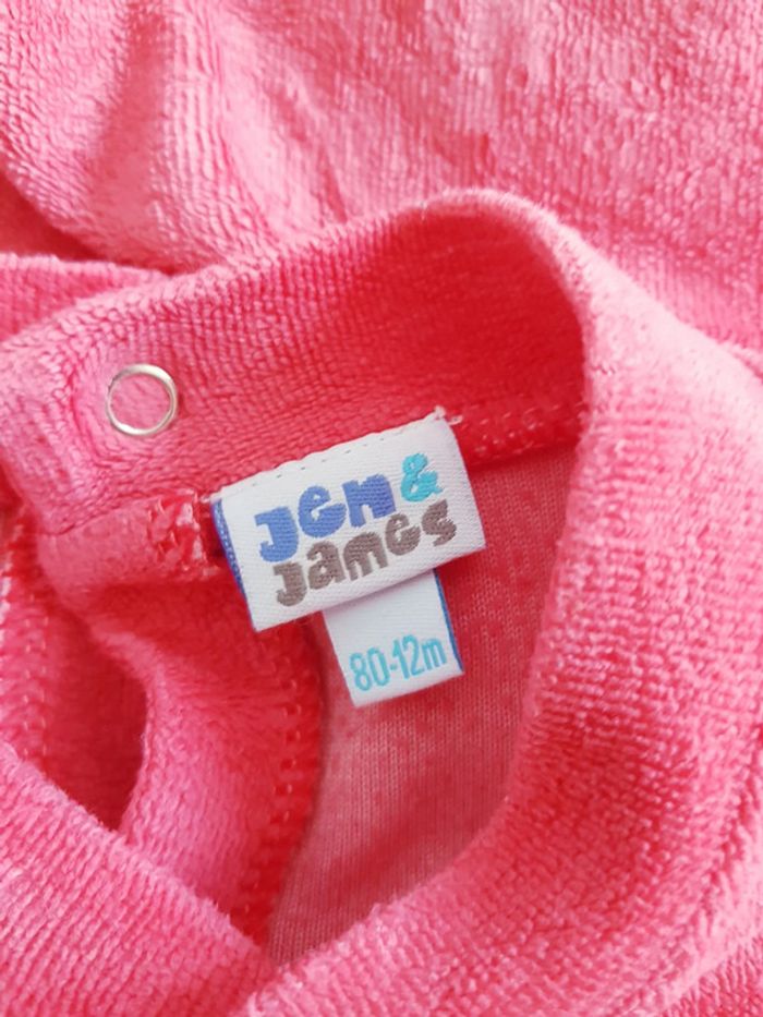 Jen & James - Grenouillère / pyjama une pièce / dors bien en velours - Patrick (Bob L'Éponge) - photo numéro 4