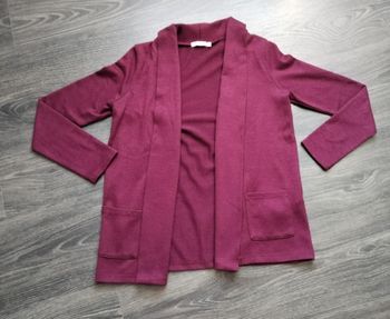 Gilet bordeaux 12 ans Gémo