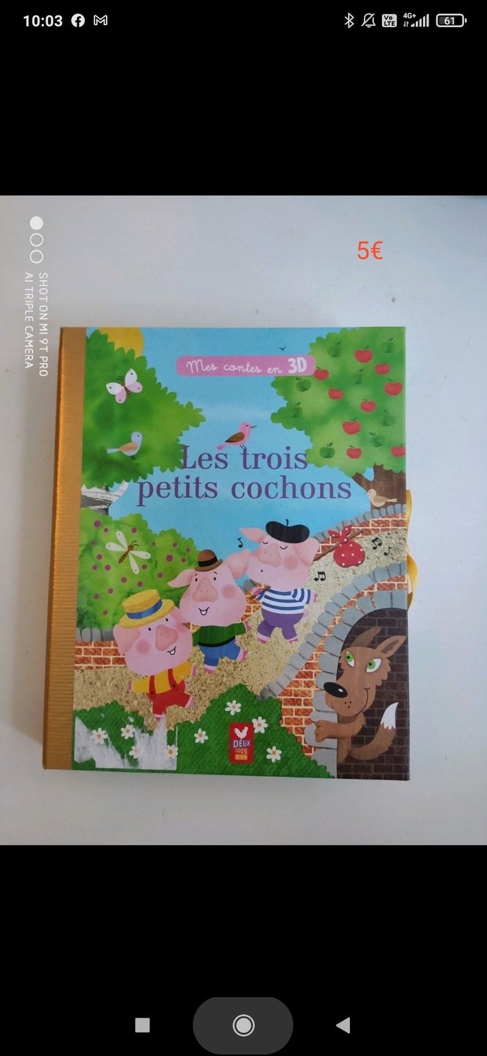 Livre les 3 petits cochons