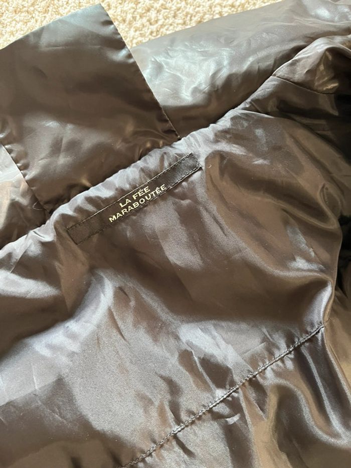 Manteau doudoune noir La fée Maraboutée taille 38 - photo numéro 3