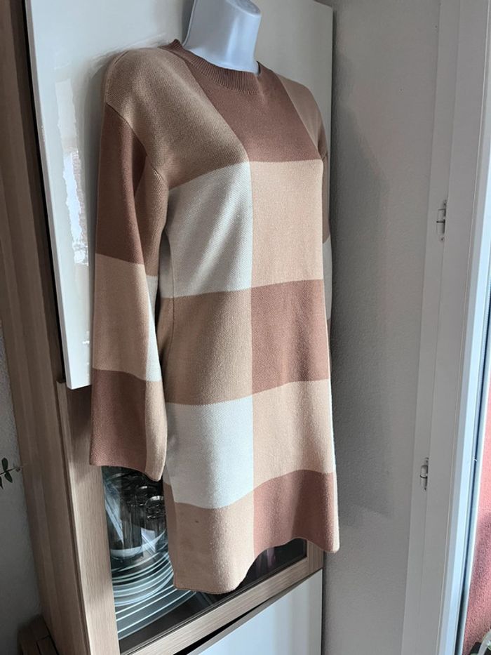Robe pull à carreaux shein taille s