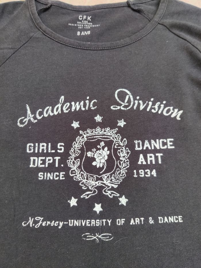 T-shirt manches longues fille 8 ans CFK - photo numéro 3
