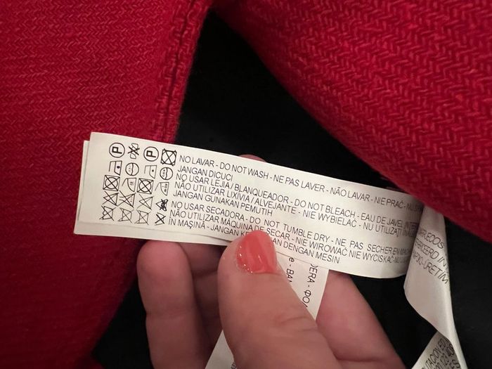 Duffle coat en laine Zara rouge 8 ans neuf sans étiquette - photo numéro 4