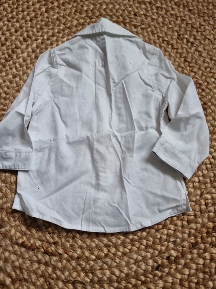 Chemise blanche grain de blé 12 mois - photo numéro 5