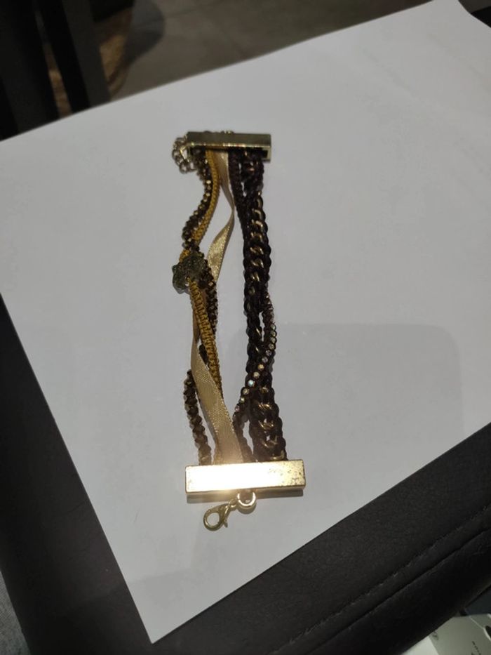 Bracelet Doré marron
