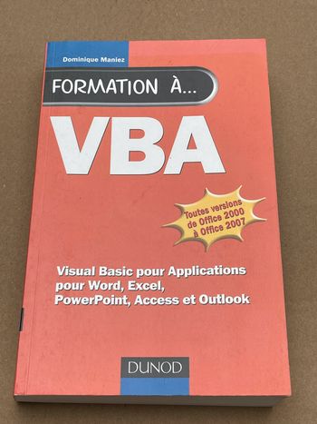 Formation à Vba - Dominique Maniez