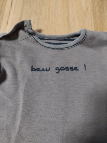 T-shirt manches longues Réversible Grain de blé 12 mois beau gosse