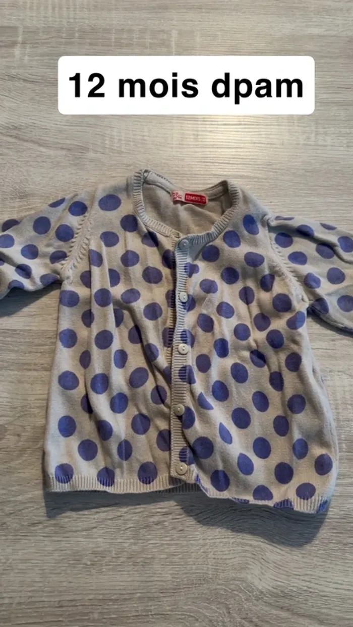 Gilet à pois