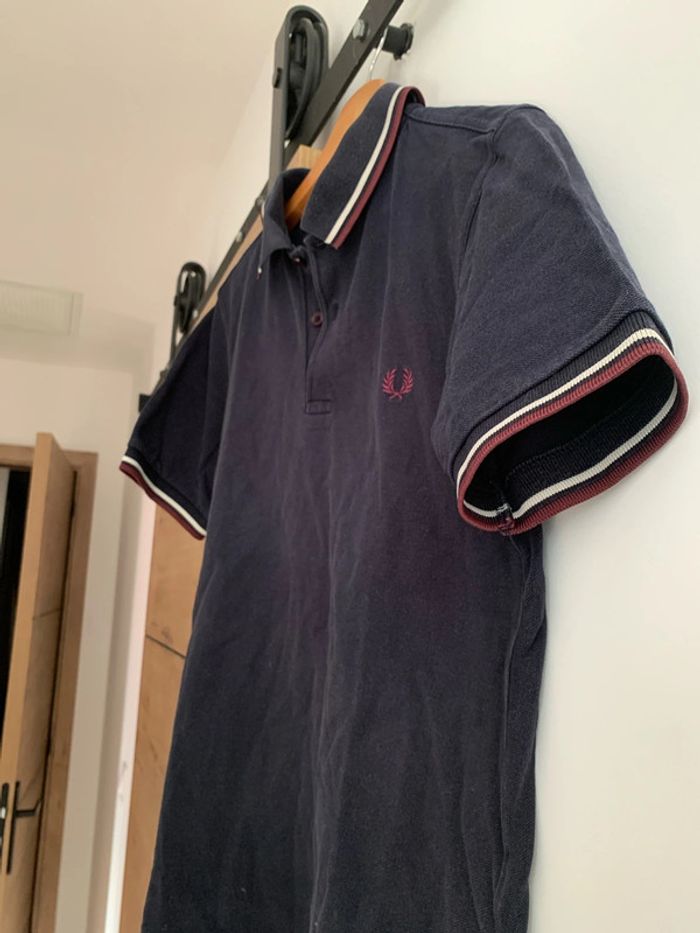 Polo Fred Perry noire bordeau - photo numéro 3