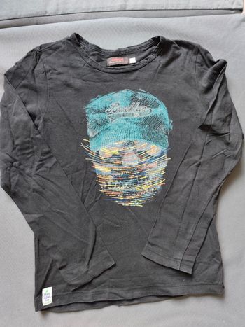 T-shirt ML noir Catimini 🎮 Taille 10 ans